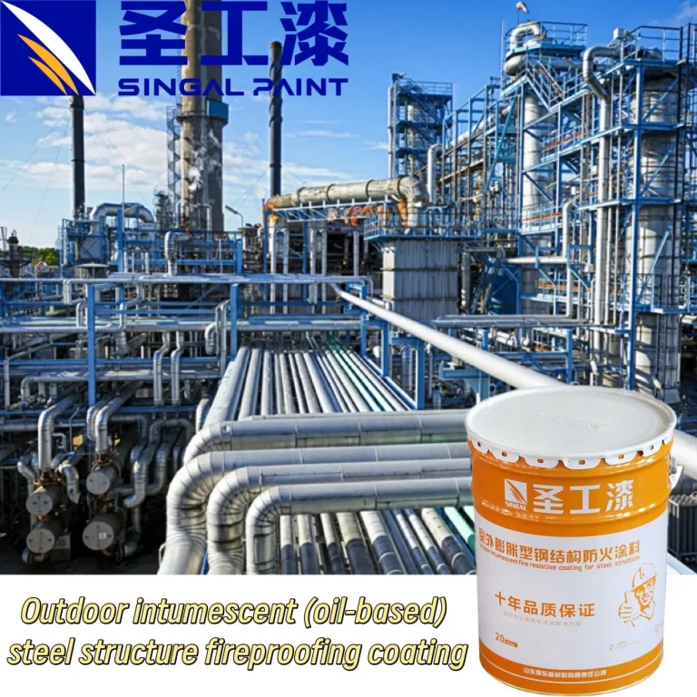 WB Outdoor Intumescent Thin Water-Based Fire-Resistive Good Decorative Effect Coating for Steel Structures