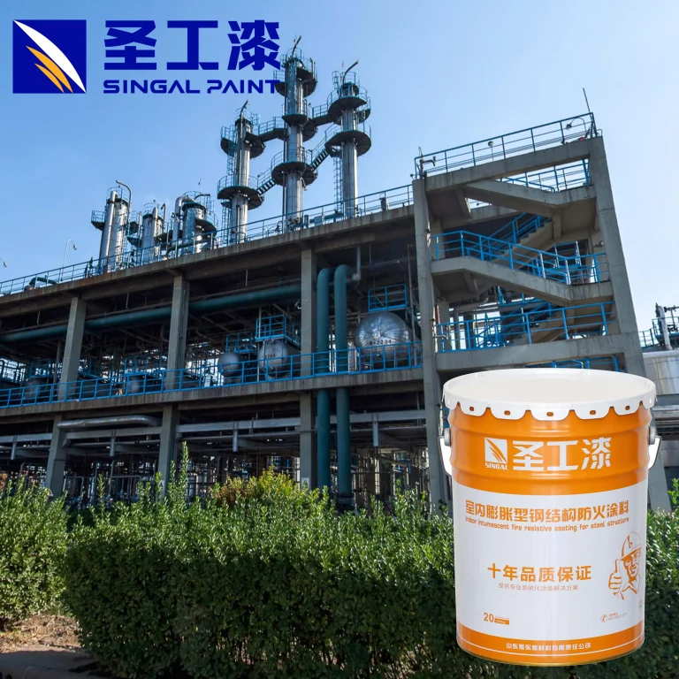 WB Long-Lasting Fireproof Coating Acrylic Paint for All Weather Types — Outdoor Water-based Intumescent