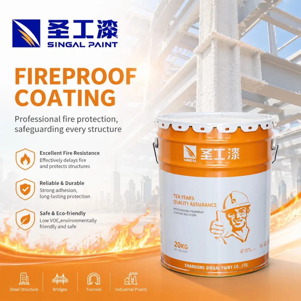 SGNH Non-Intumescent Gypsum Coating for Steel Fire Protection — Indoor Fireproof Coating