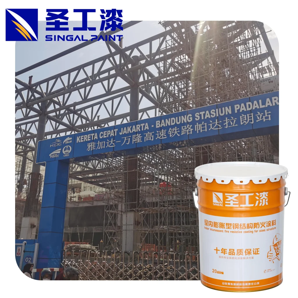 WB Flexible Fireproof Coating Acrylic Paint for Various Substrates — Outdoor Water-based Intumescent