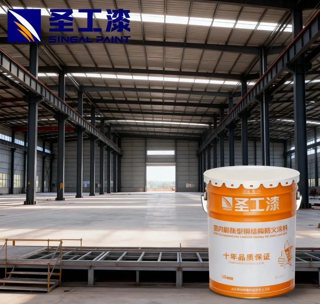 NB-1 Ultra-Thin Waterborne Intumescent Fireproof Coating for Steel Stucture — Indoor Water-based Acrylic