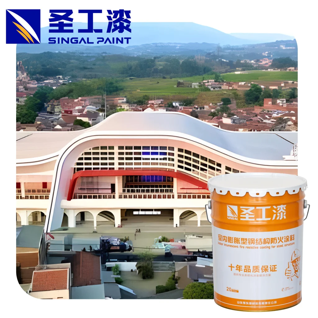 WB Heat-Resistant Fireproof Coating Acrylic Paint for Safe Surfaces — Outdoor Water-based Intumescent