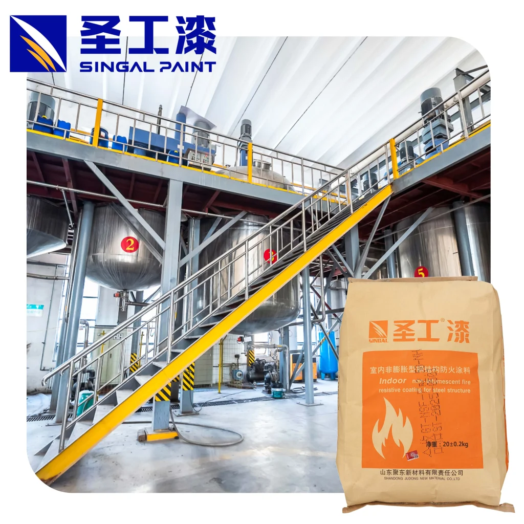 WH Water Based Fireproof Coating for Steel Structures — Non-intumescent