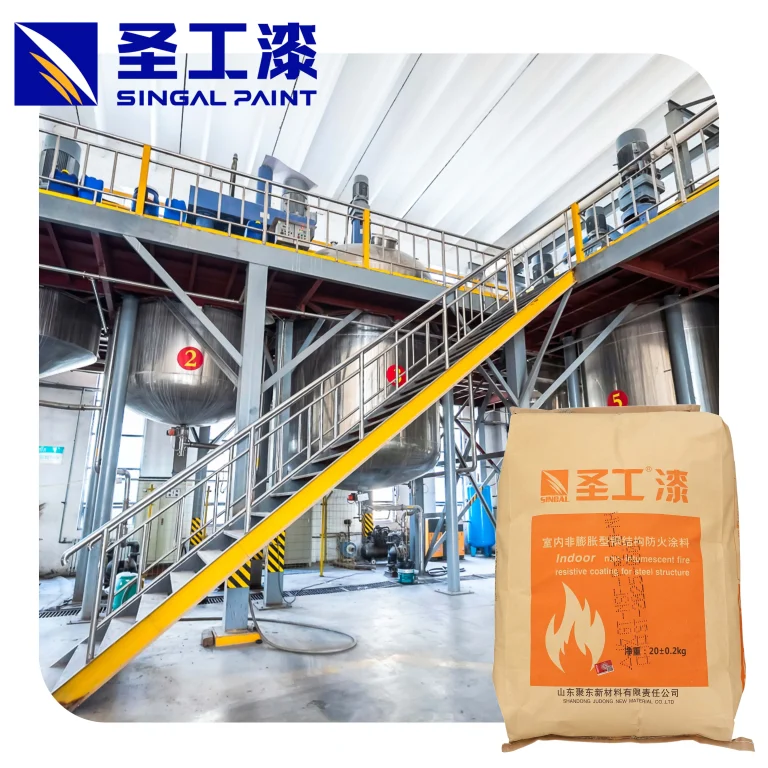 WH Water Based Fireproof Coating for Steel Structures — Non-intumescent