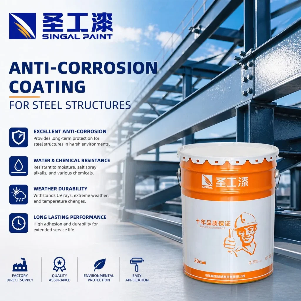 WCB Durable Outdoor Intumescent Coating (Oil-Based) for Steel Protection — Solvent-based Fireproof Coating
