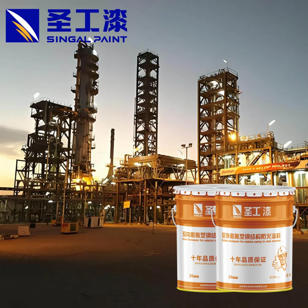 NB Fire Proof Paint for Steel Beams Intumescent Coating for Industrial Use — Indoor Water-based Acrylic Fireproof Coating