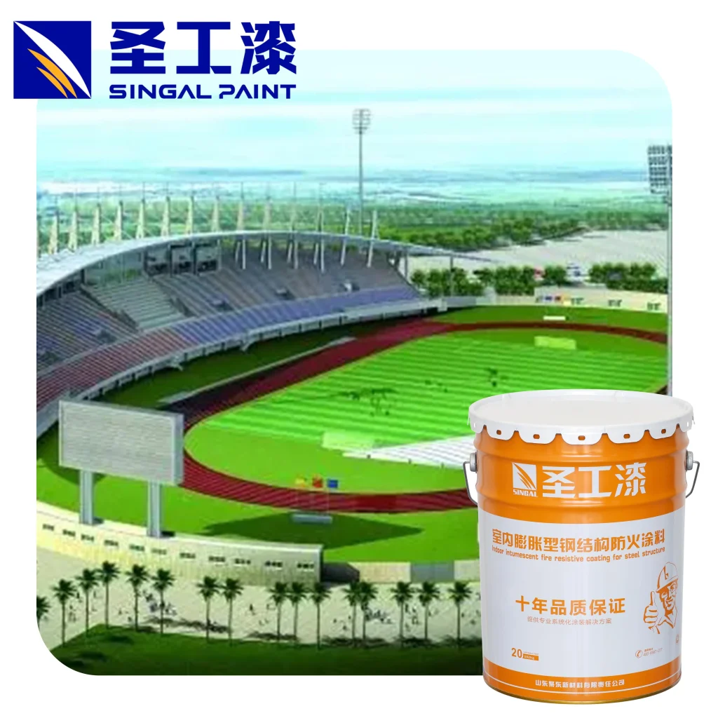 WB Fireproof Coating Acrylic Paint for Industrial Applications — Outdoor Water-based Intumescent