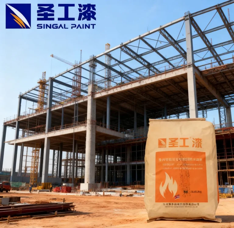 SGNH Indoor Non-Intumescent Fire-Resistant Coating Gypsum-Based for Steel Structures