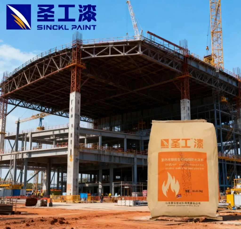 NH Low Voc Indoor Thick Non-Intumescent Fire Retardant Fireproof Coating for Steel Structures