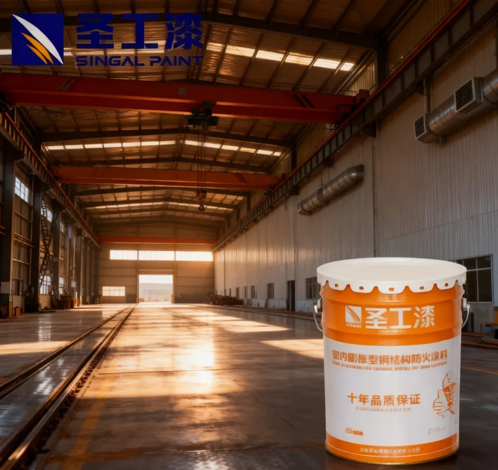 NCB Solvent-Based Indoor Fireproof Intumescent Coating for Steel Structures