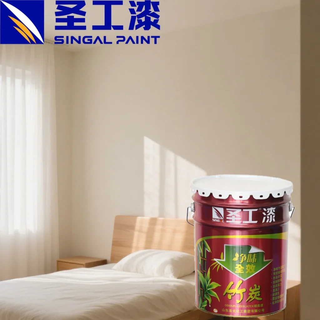 SK-N7004 Low Voc Content Odorless Bamboo Charcoal Full-Effect Interior Wall Latex Building Coating