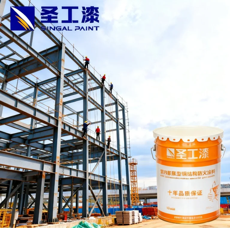 WCB Exterior Intumescent Fireproof Solvent-Based Coating for Steel Structure — Outdoor