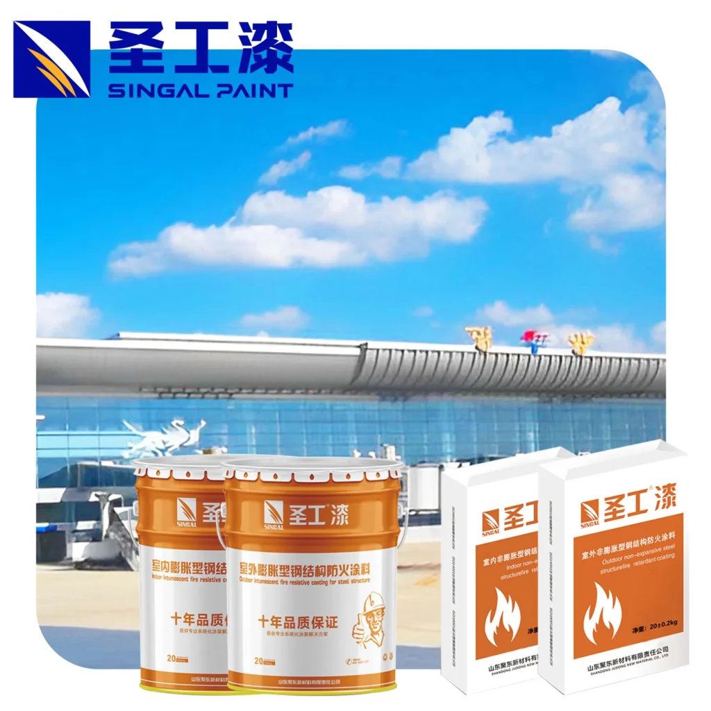 WCB Fire Retardant Spray Foam Fire Proof Paint — Outdoor Solvent-based Acrylic Intumescent