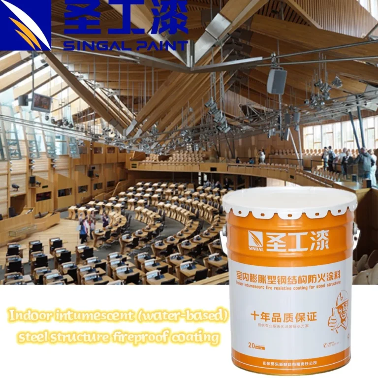 NB Indoor Thin Intumescent Water-Based Fire-Resistive Fireproof Coating for Steel Structures