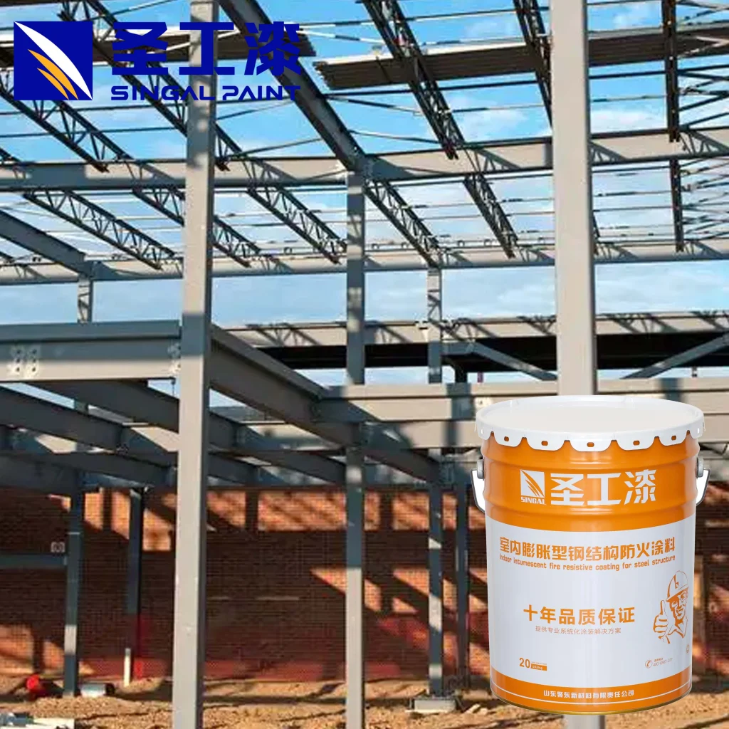 WB Weather-Resistant Fireproof Coating Acrylic Paint for Outdoor Projects — Water-based Intumescent