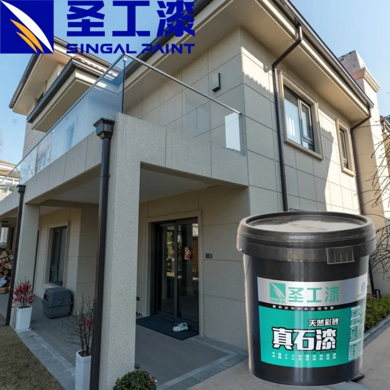 ST-Z801 Natural Colored Sand True Stone Building Coating for Durable Wall Protection