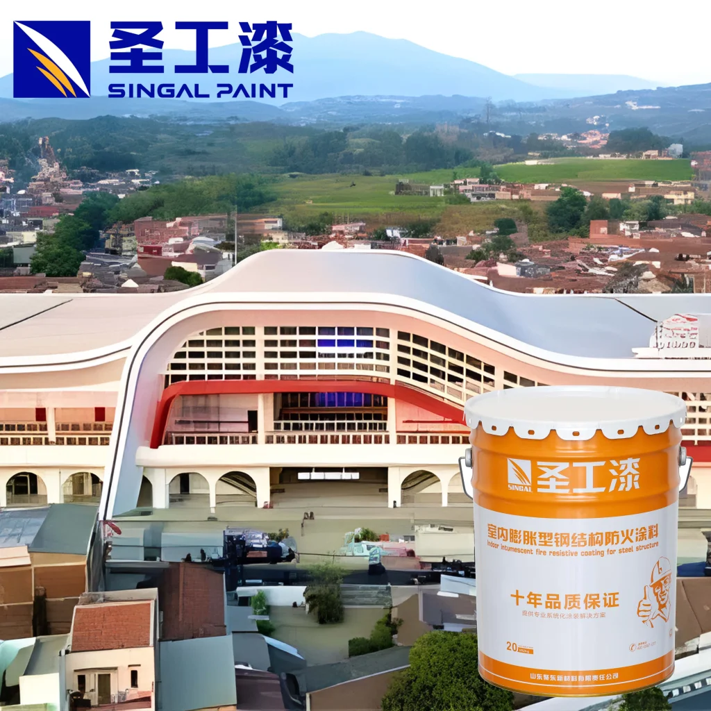 WB Durable Fireproof Coating Acrylic Paint with 12-Month Shelf Life — Outdoor Water-based Intumescent