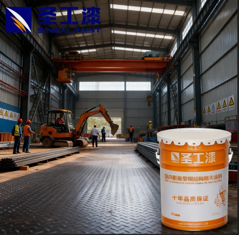 Ultra-Thin Waterborne Intumescent Fireproof Fire Retardant Coating for Steel Stucture — Indoor Water-based Acrylic