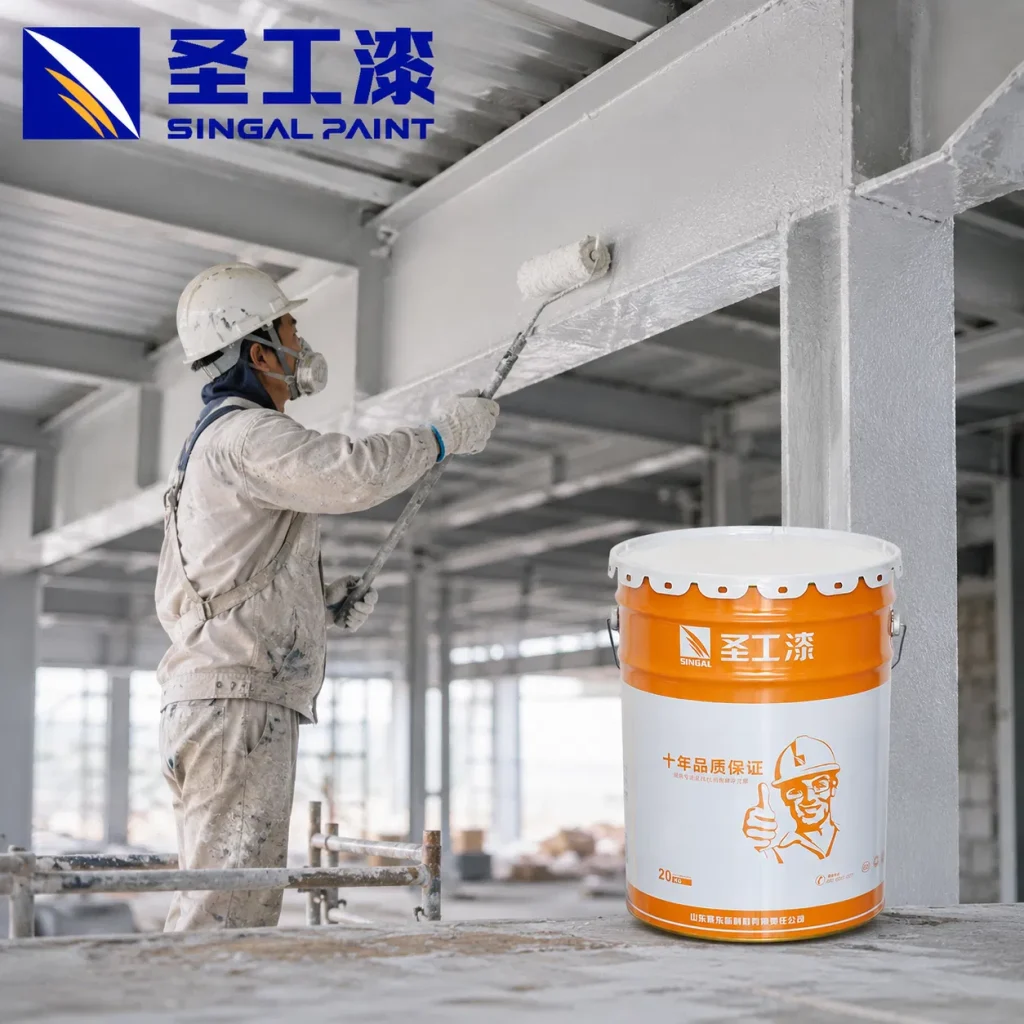 WCB Intumescent Fireproof Coating for Durable Outdoor Steel Structures — Solvent-based