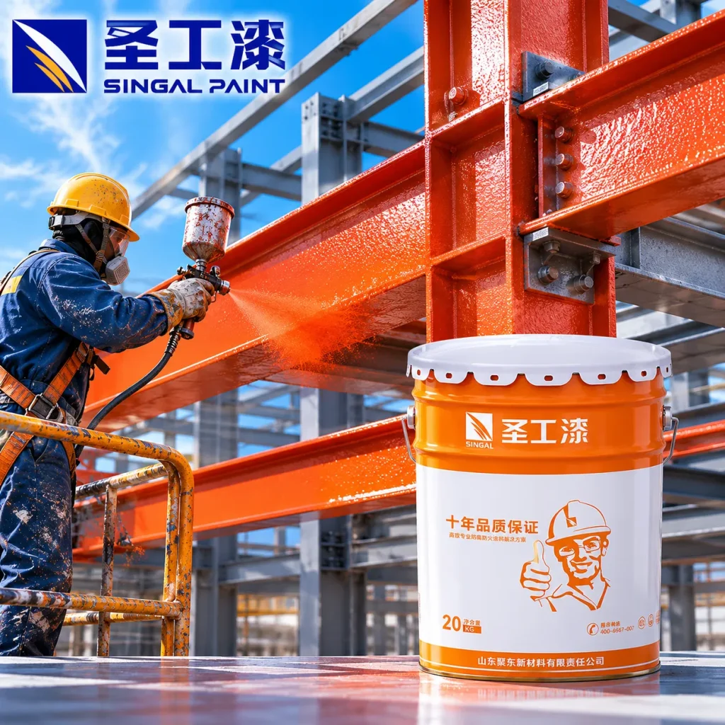 FD-H001 Anti-Rust Zinc Epoxy Primer: Application for Steel Buildings