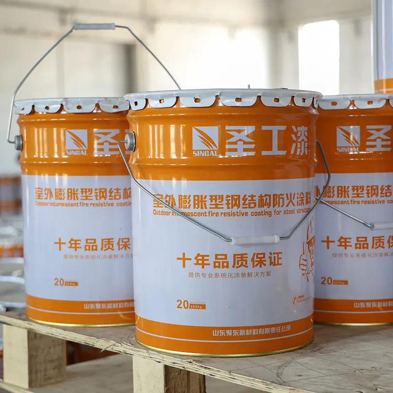 WB Outdoor Intumescent Coating High-Build Fire-Retardant Coating for Steel Structure — Water-based Acrylic