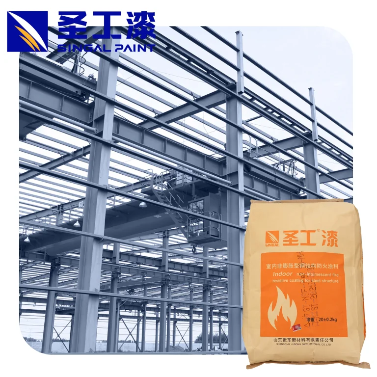 WH High-Performance Fireproof Coating for Steel and Airport Applications — Water-based Non-intumescent