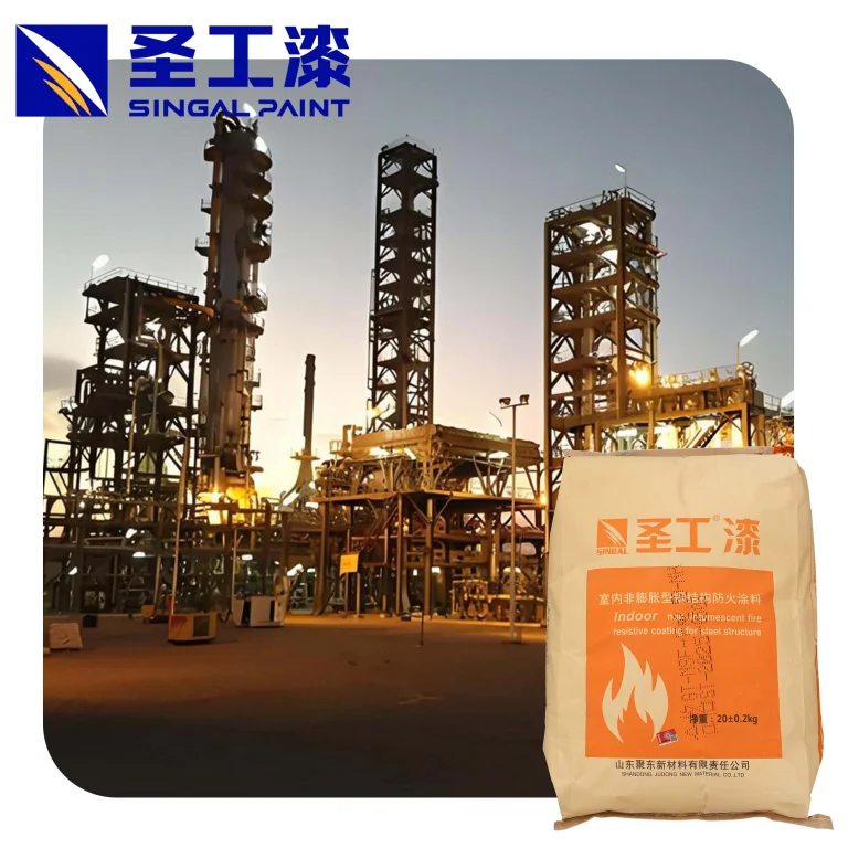 WH Epoxy Fireproof Coating for Airport and Steel Applications — Water-based Non-intumescent