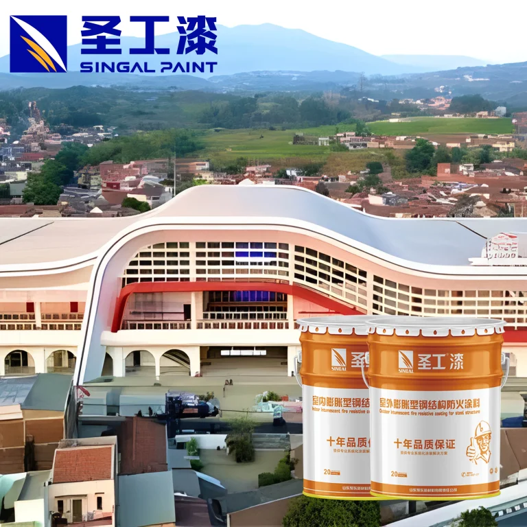NB Industrial Intumescent Paint Clear Fire Retardant Paint — Indoor Water-based Acrylic